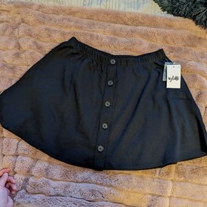 Vylette Black Skater Skirt NWT